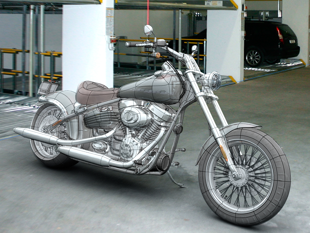 Chopper Wireframe