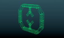 Demo eines Wireframe Modell mit Blender 2.5