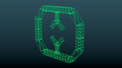 Demo eines Wireframe Modell mit Blender 2.5